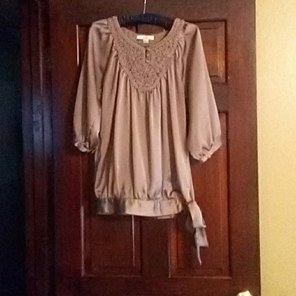 Caramel-Colored Blouse